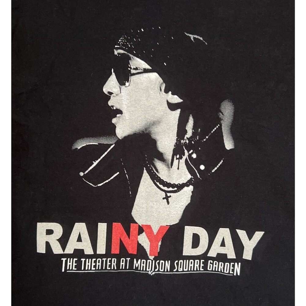 VTG 2006 RAIN Bi Rainy Day NY MSG Tour Gildan Shirt Rare K-Pop Band Y2K Korean
